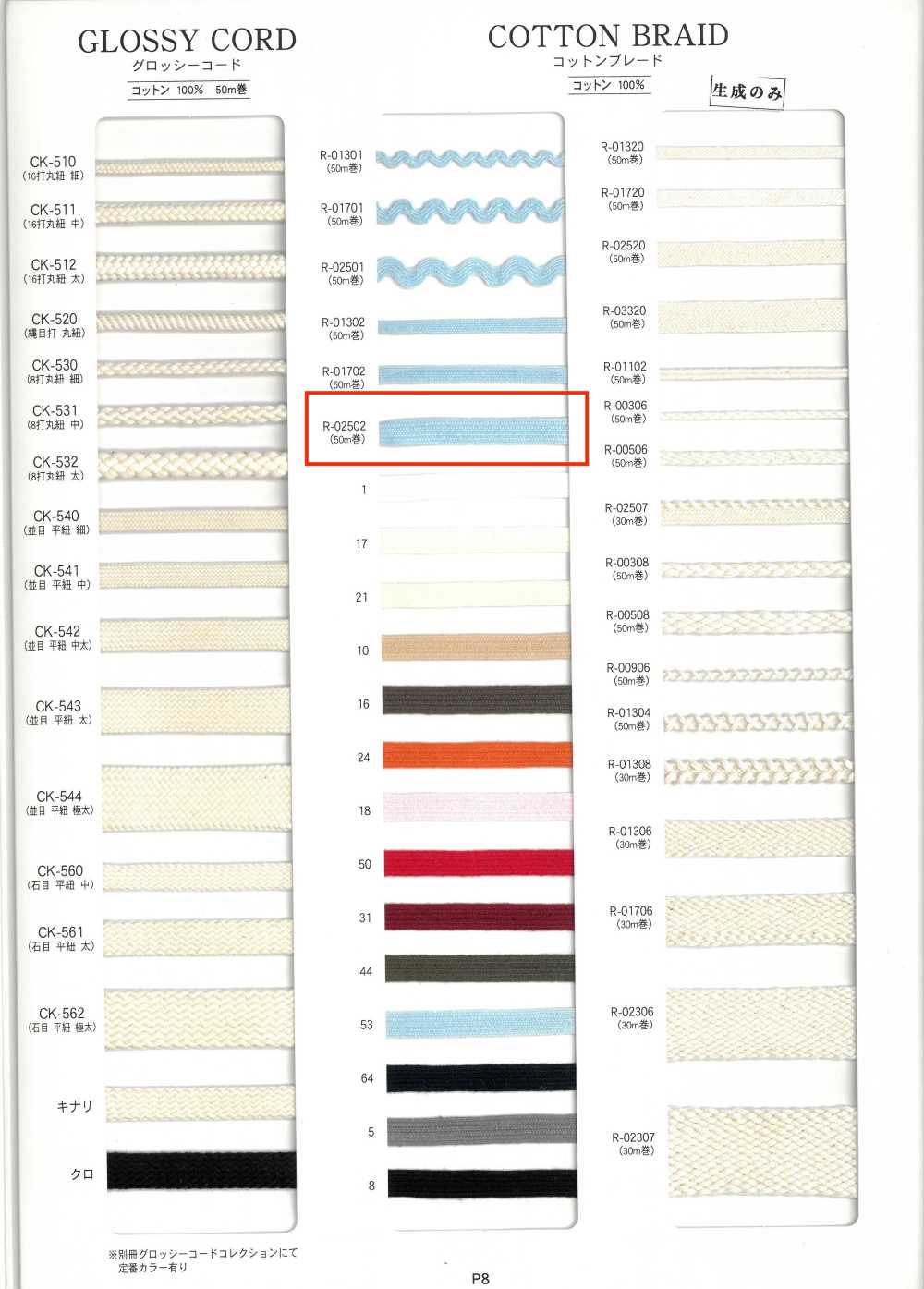 R-02502 [Bandbandschnur] RIVER
