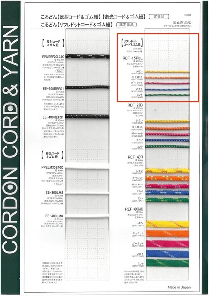 REF15PUL Refre Dot Cord Rundkordel 1,5 Mm[Bandbandschnur] Cordon