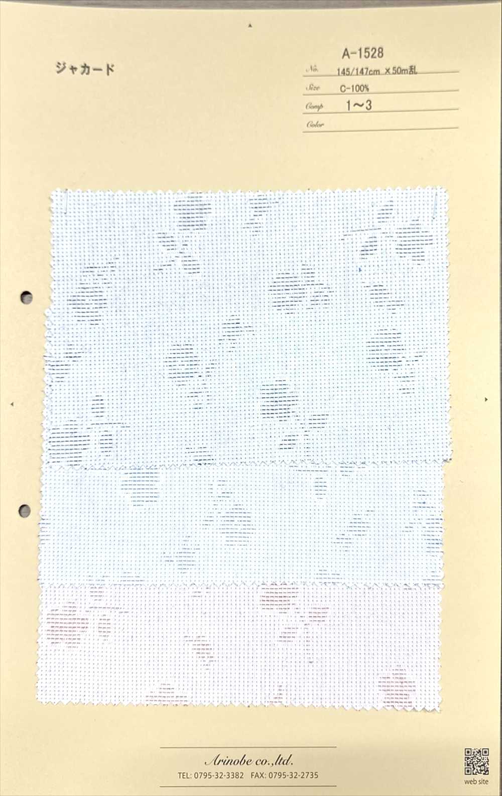 A-1528 Blumenjacquard Im Sashiko-Stil[Textilgewebe] ARINOBE