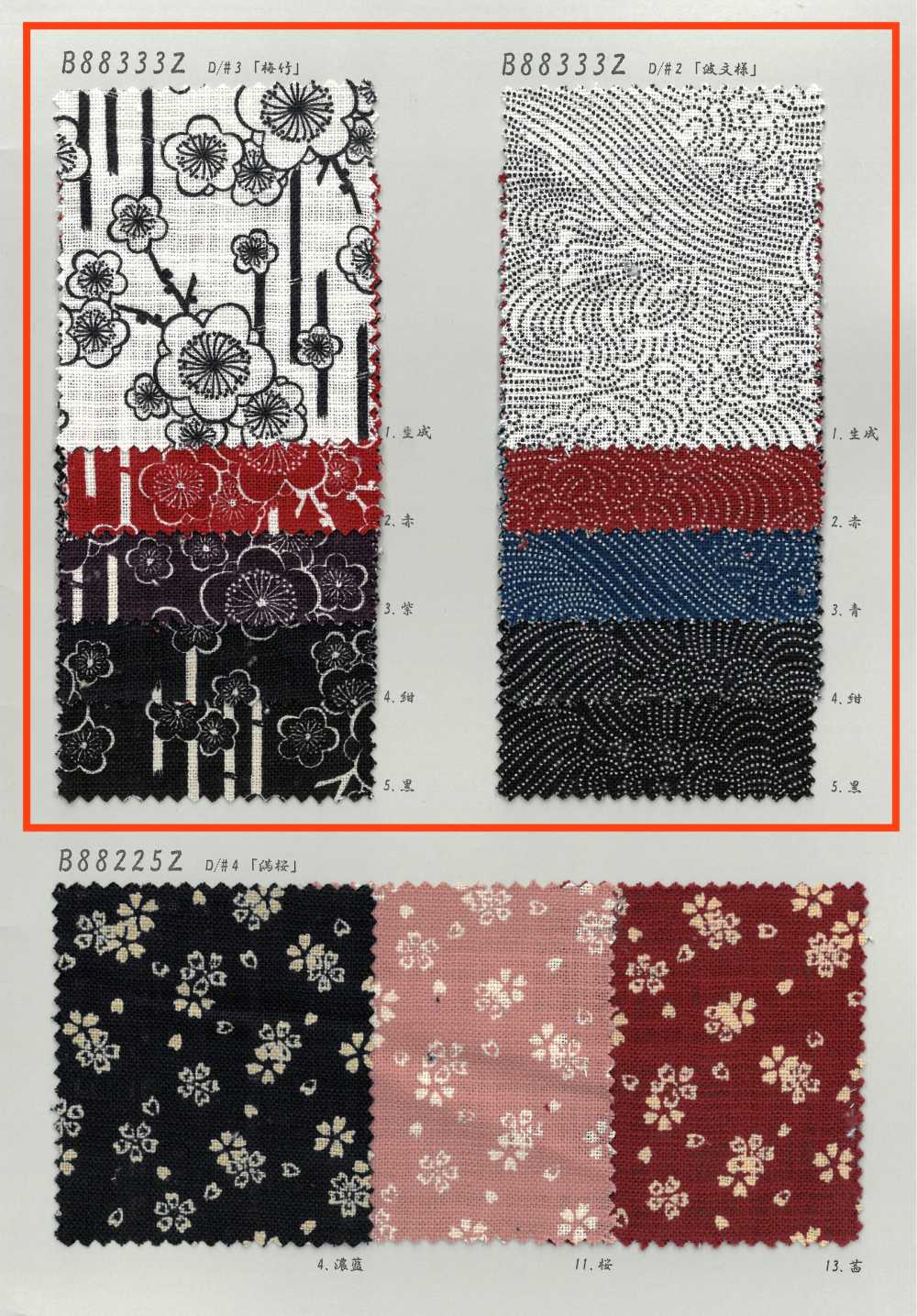 B88333Z Ungleichmäßig Gewebter Stoff, Antiker Indigostoff, Halb Gefaltet[Textilgewebe] VANCET