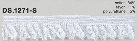 DS1271-S Elastisches Spitzenband Mit Gummizug, 17 Mm Breit. DAISADA