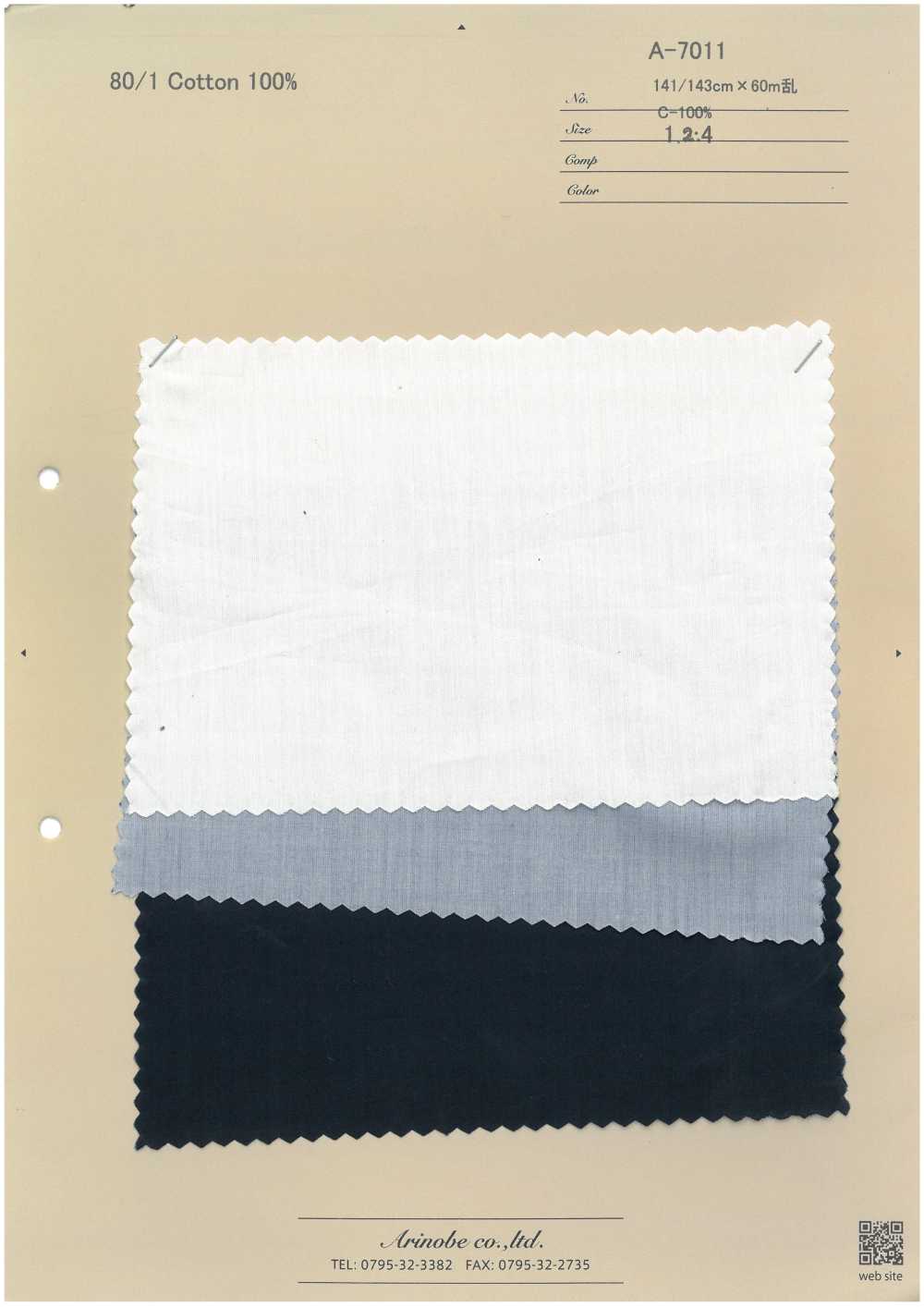 A-7011 80/1 100% Baumwolle[Textilgewebe] ARINOBE