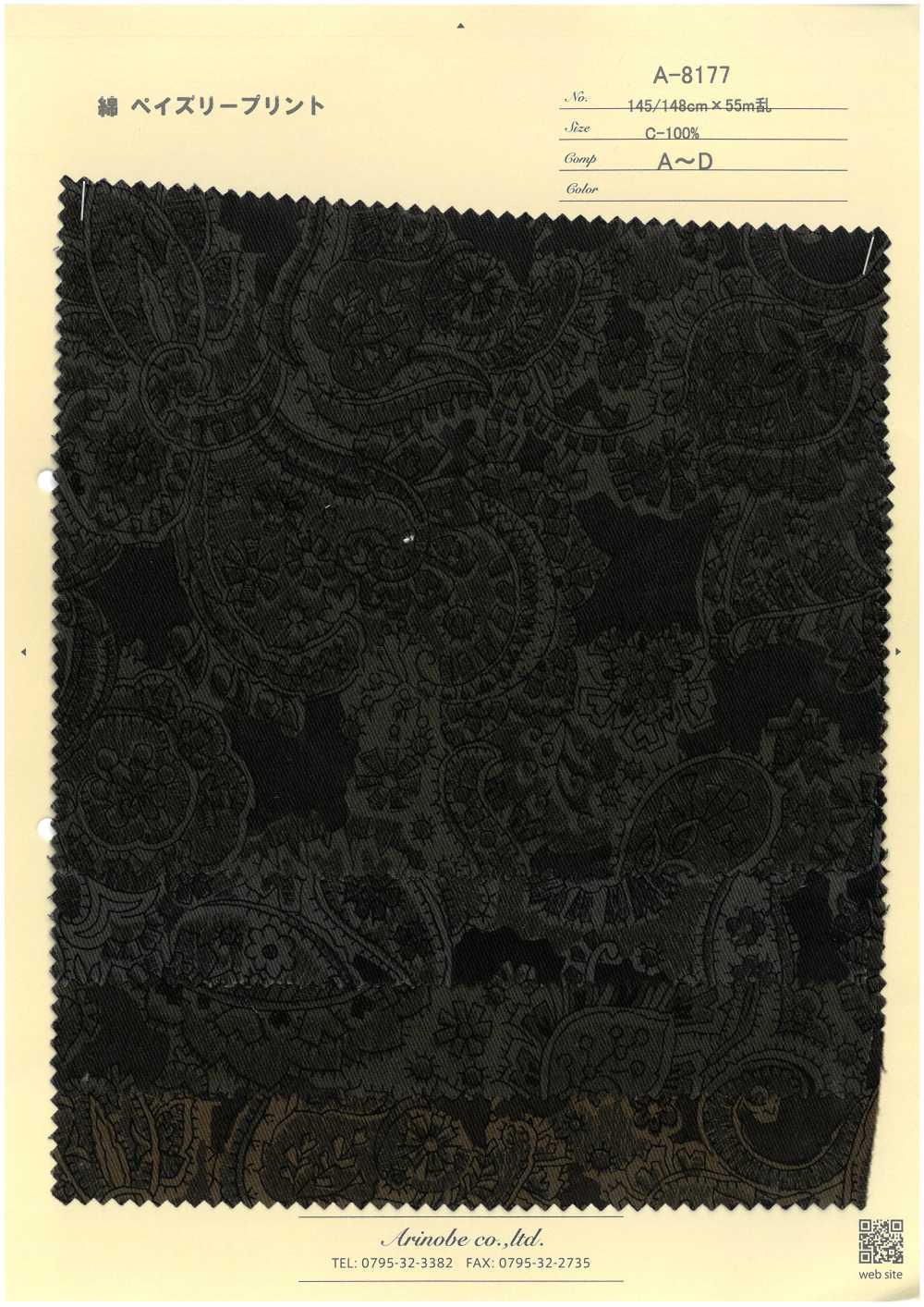 A-8177 Paisley-Muster[Textilgewebe] ARINOBE