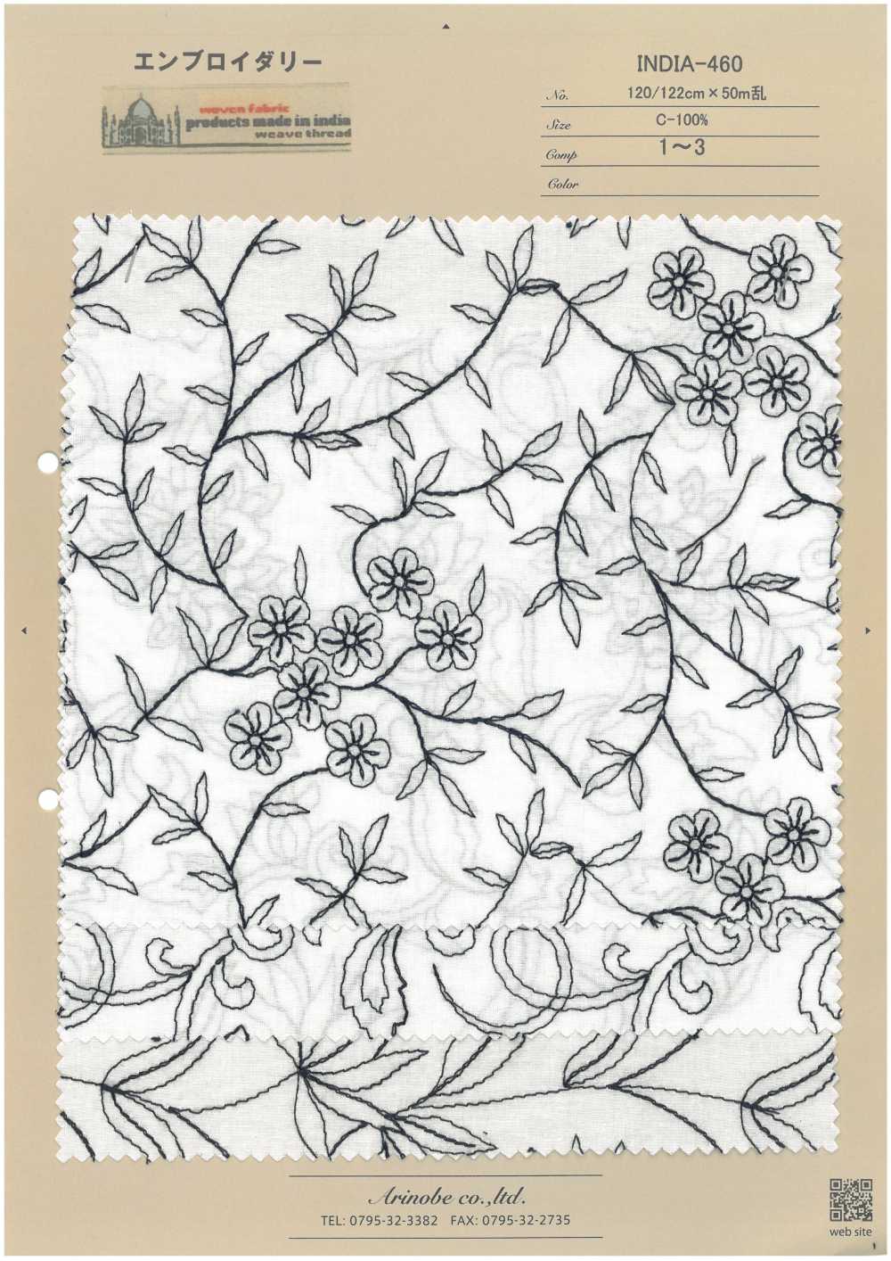 INDIA-460 Stickerei[Textilgewebe] ARINOBE