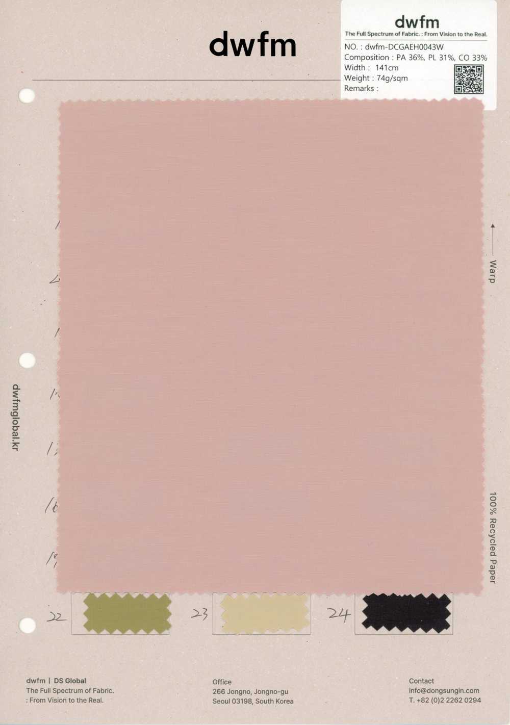 DWFM-DCGAEH0043W Enzymgewaschene Baumwolle Nylon Voile[Textilgewebe]