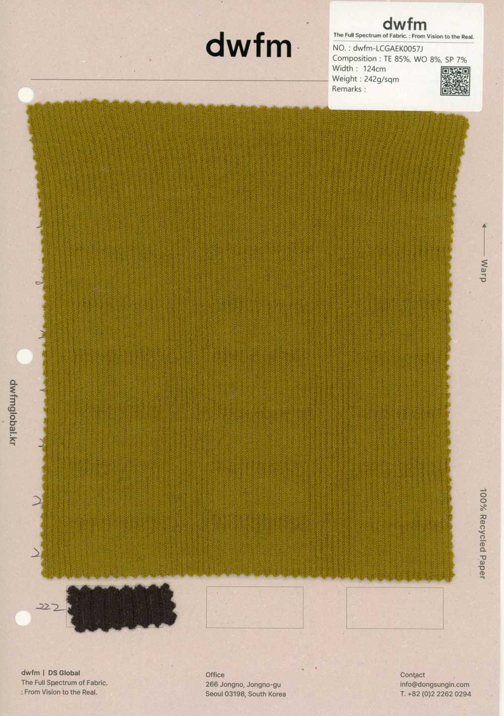 DWFM-LCGAEK0057J Tencel™ Woll-Stretch-Rippstrick[Textilgewebe]