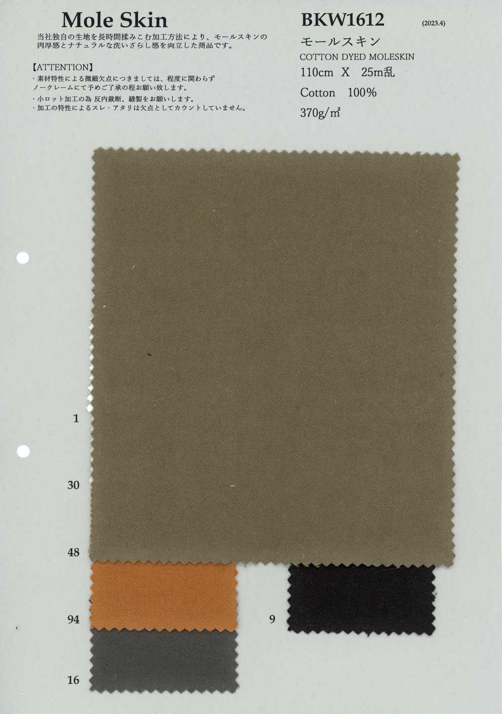BKW1612 Moleskin[Textilgewebe] KOYAMA
