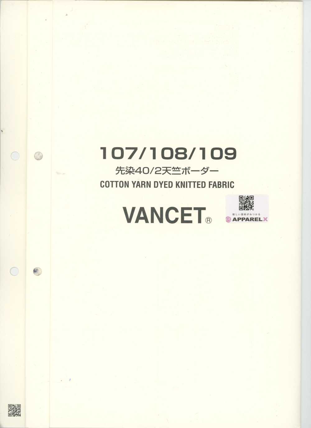 107-108-109-SAMPLE Musterbuch[Musterkarte] VANCET
