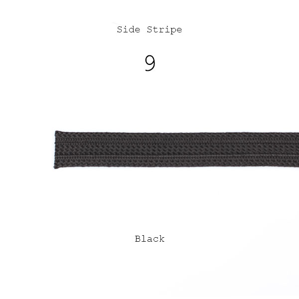 9 Seitliche Streifen Streifenband 100% Viskose Seitliche Streifen 18mm Breite Schwarz[Band-Band-Schnur] Yamamoto(EXCY)