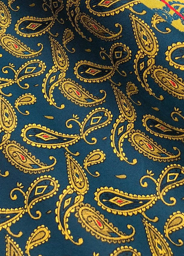 952 Yamanashi Fujiyoshida Paisley-Muster Seiden-Jacquard-Textil Yamamoto(EXCY)
