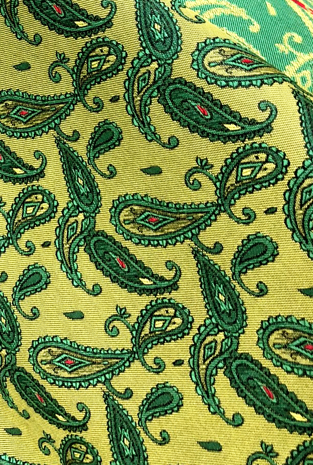953 Yamanashi Fujiyoshida Paisley-Muster Seiden-Jacquard-Textil [Outlet] Yamamoto(EXCY)