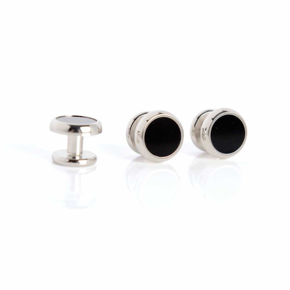 E-1-S Ohrstecker Onyx Silber Rund[Formelle Accessoires] Yamamoto(EXCY)