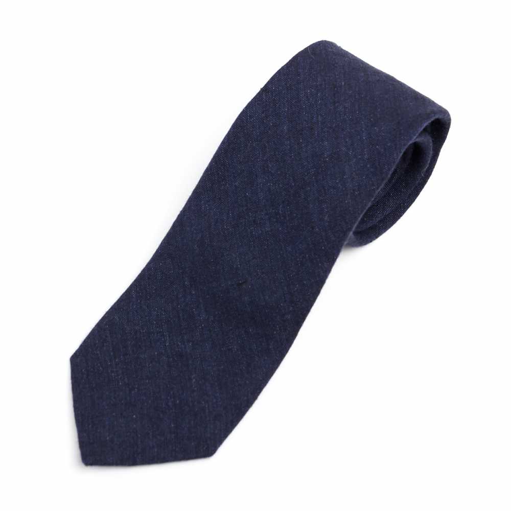 HLN-01 HARISSONS Leinen Krawatte Marineblau[Formelle Accessoires] Yamamoto(EXCY)