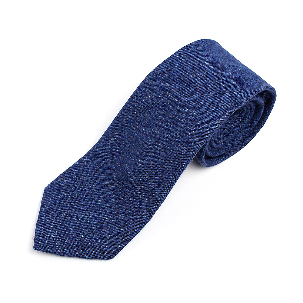 HLN-02 HARISSONS Leinen Krawatte Blau[Formelle Accessoires] Yamamoto(EXCY)