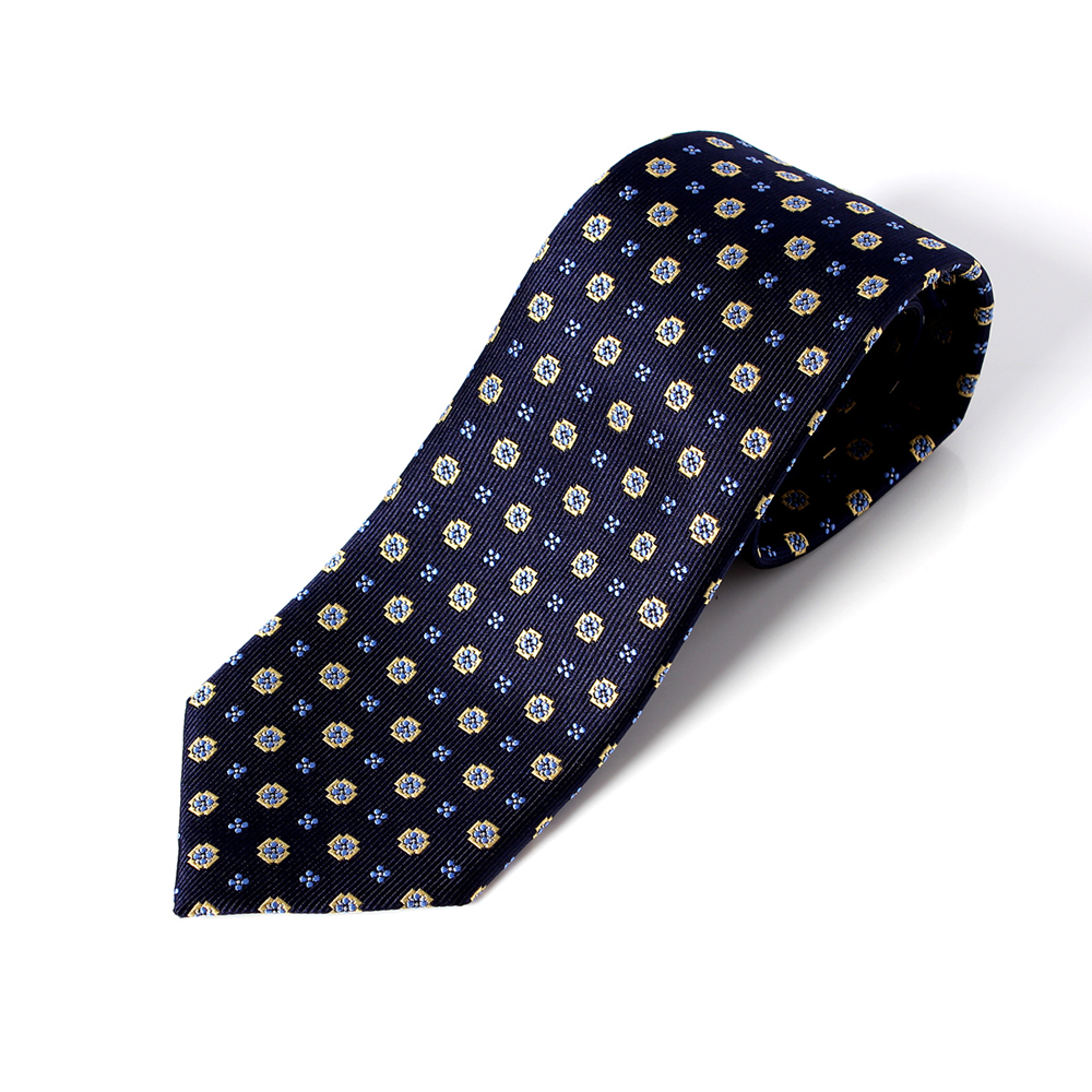 HVN-34 VANNERS Textile Used Krawatte Kleines Muster Marineblau[Formelle Accessoires] Yamamoto(EXCY)