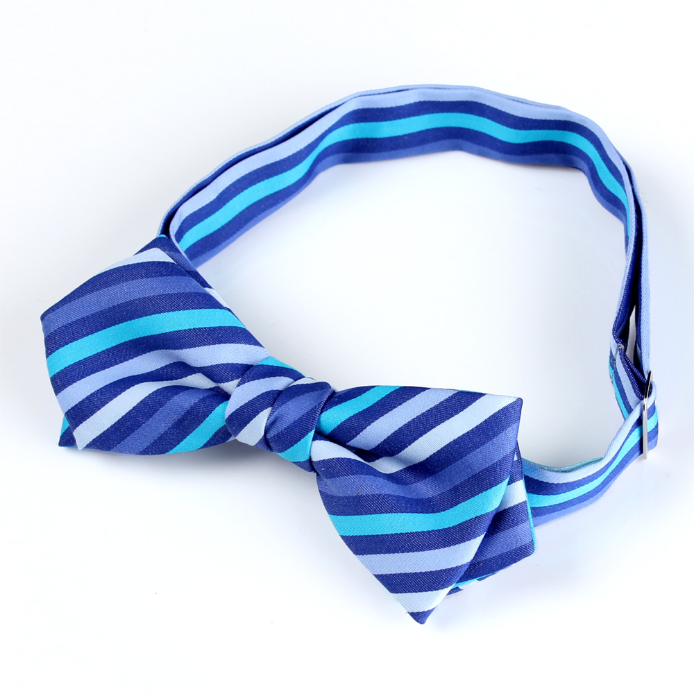 RBF-7011-80 Lässige Schmetterlings-Krawatte Multi Stripe Blau[Formelle Accessoires] Yamamoto(EXCY)