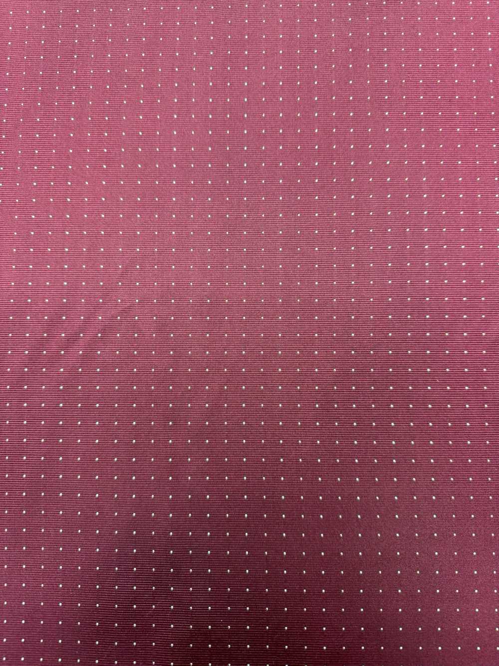 S-922 [Outlet] Yamanashi Fujiyoshida 100% Seide Pin Dot Weinrot Dunkelrot[Textil] Yamamoto(EXCY)