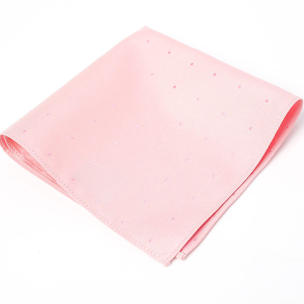 VCF-33 VANNERS Textil Verwendetes Einstecktuch Punktmuster Denim-ähnlicher Jacquard Pink[Formelle Accessoires] Yamamoto(EXCY)