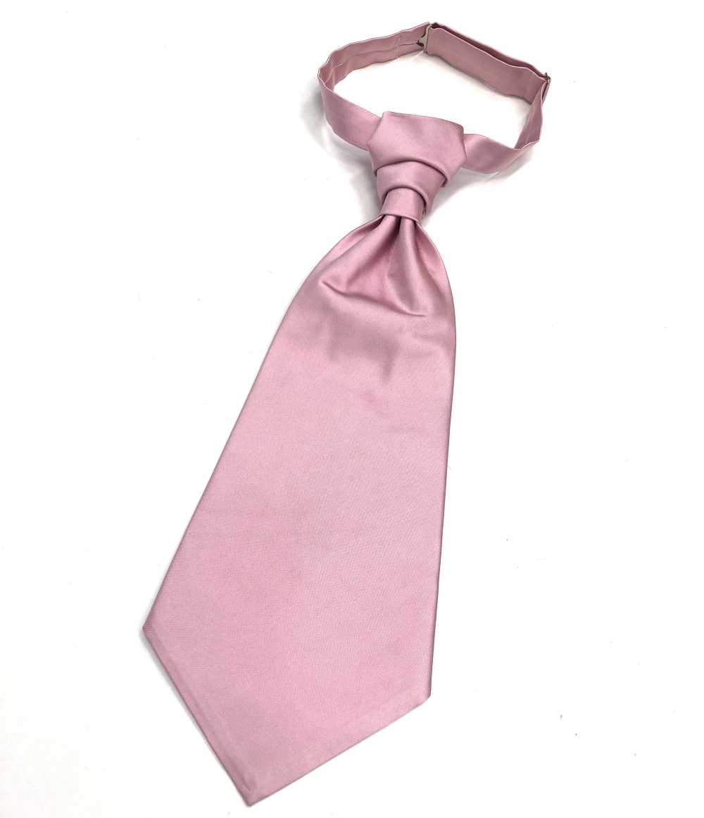 YT-987P Japanische Ascot-Krawatte (Europa-Krawatte) Aus Seidensatin In Rosa[Formelle Accessoires] Yamamoto(EXCY)