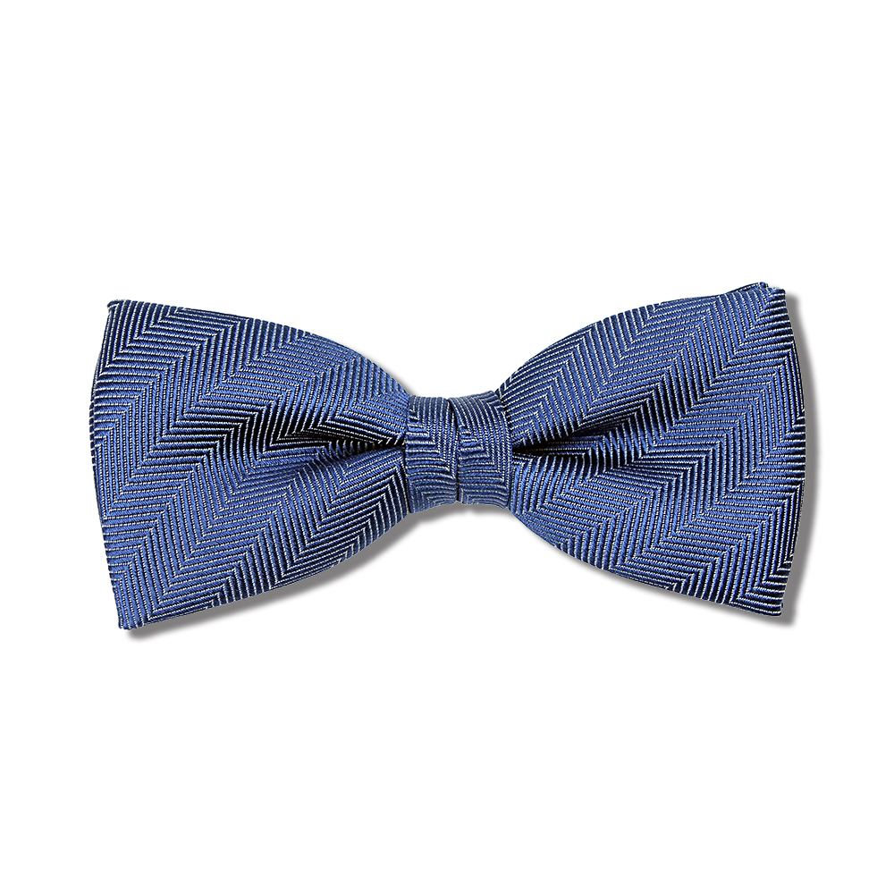 VBF-49 VANNERS Silk Bow Tie Herringbone Blue[Formelle Accessoires] Yamamoto(EXCY)