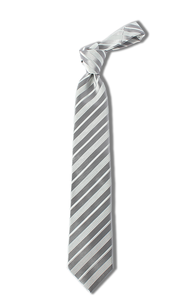 HVN-52 VANNERS Seide Handgemachte Krawatte Streifen Silber[Formelle Accessoires] Yamamoto(EXCY)