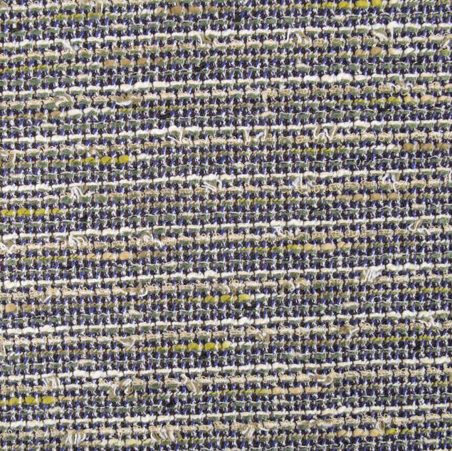 Z6351 LINTON Textil-Tweed Hergestellt In England Lila Blau X Grün X Weiß LINTON