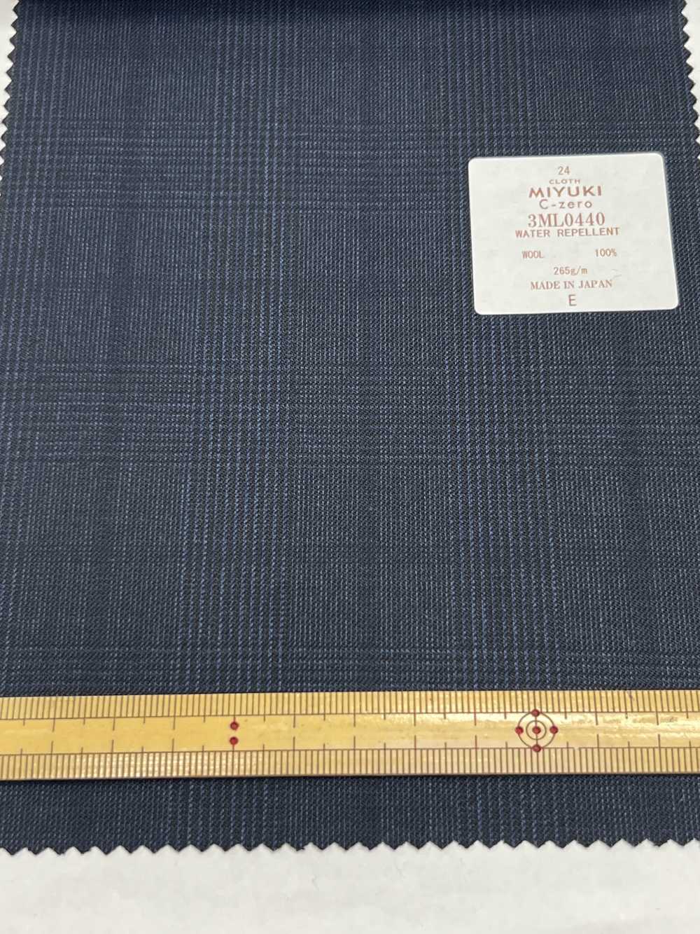 3ML0440 Comfort Sea Zero WASSERABWEISEND Glen Check Marineblau[Textil] Miyuki-Keori (Miyuki)