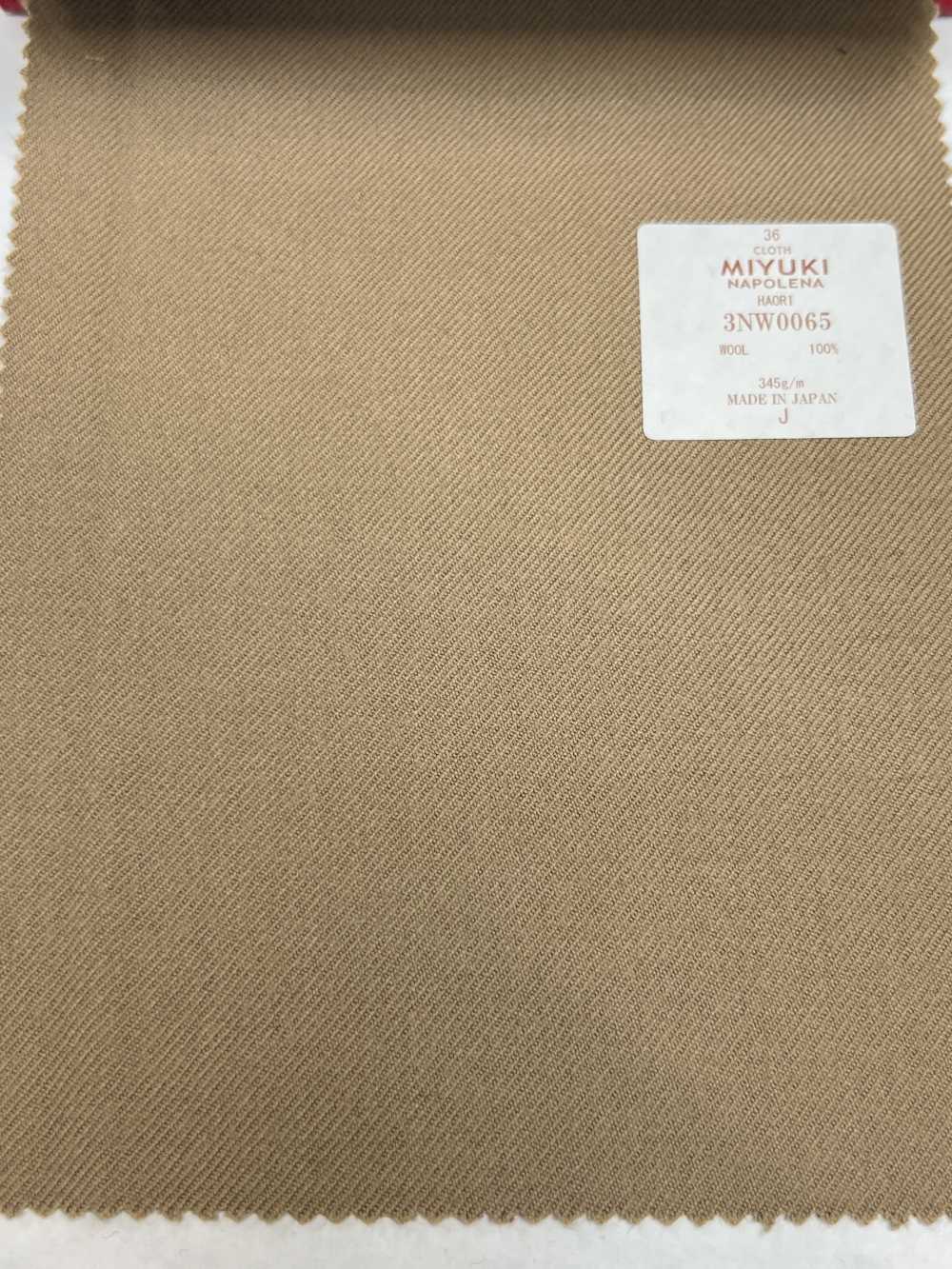 3NW0065 Creative Napolena HAORI Flannel Plain Camel[Textil] Miyuki-Keori (Miyuki)