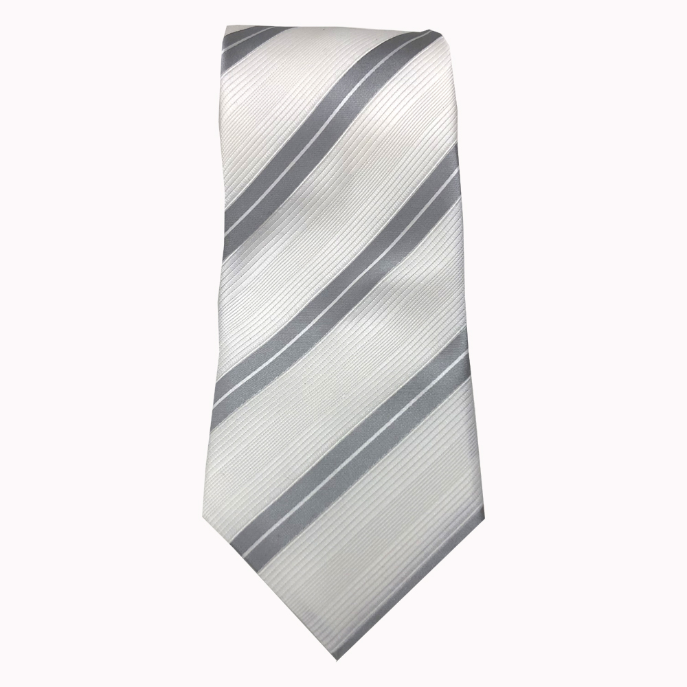 NE-404 Gewebte Krawatte Mit Weißen Streifen Von Nishijin[Formelle Accessoires] Yamamoto(EXCY)