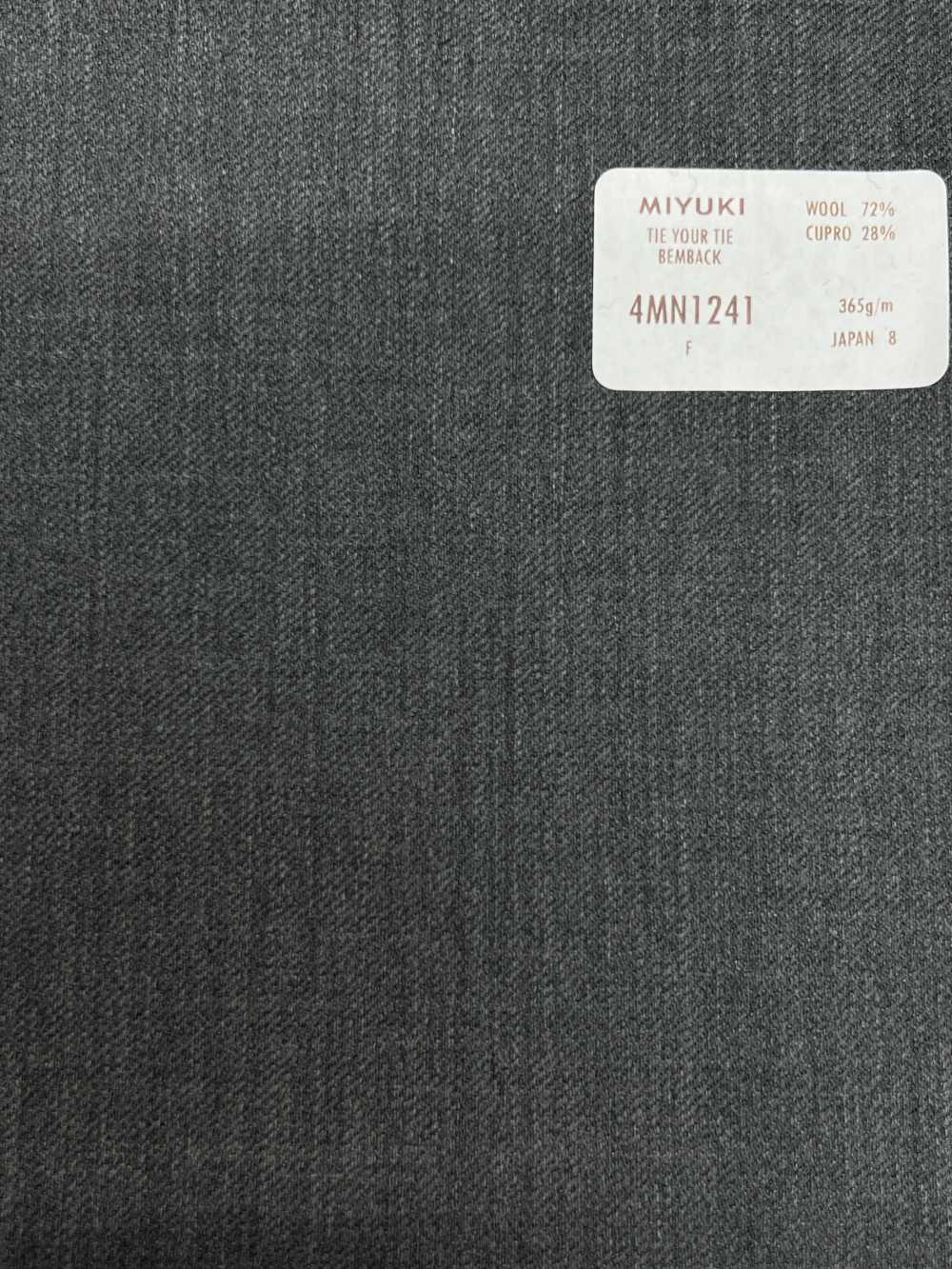 4MN1241 CREATIVE LINE TIE YOUR TIE BEMBACK Mittelgrau[Textil] Miyuki-Keori (Miyuki)
