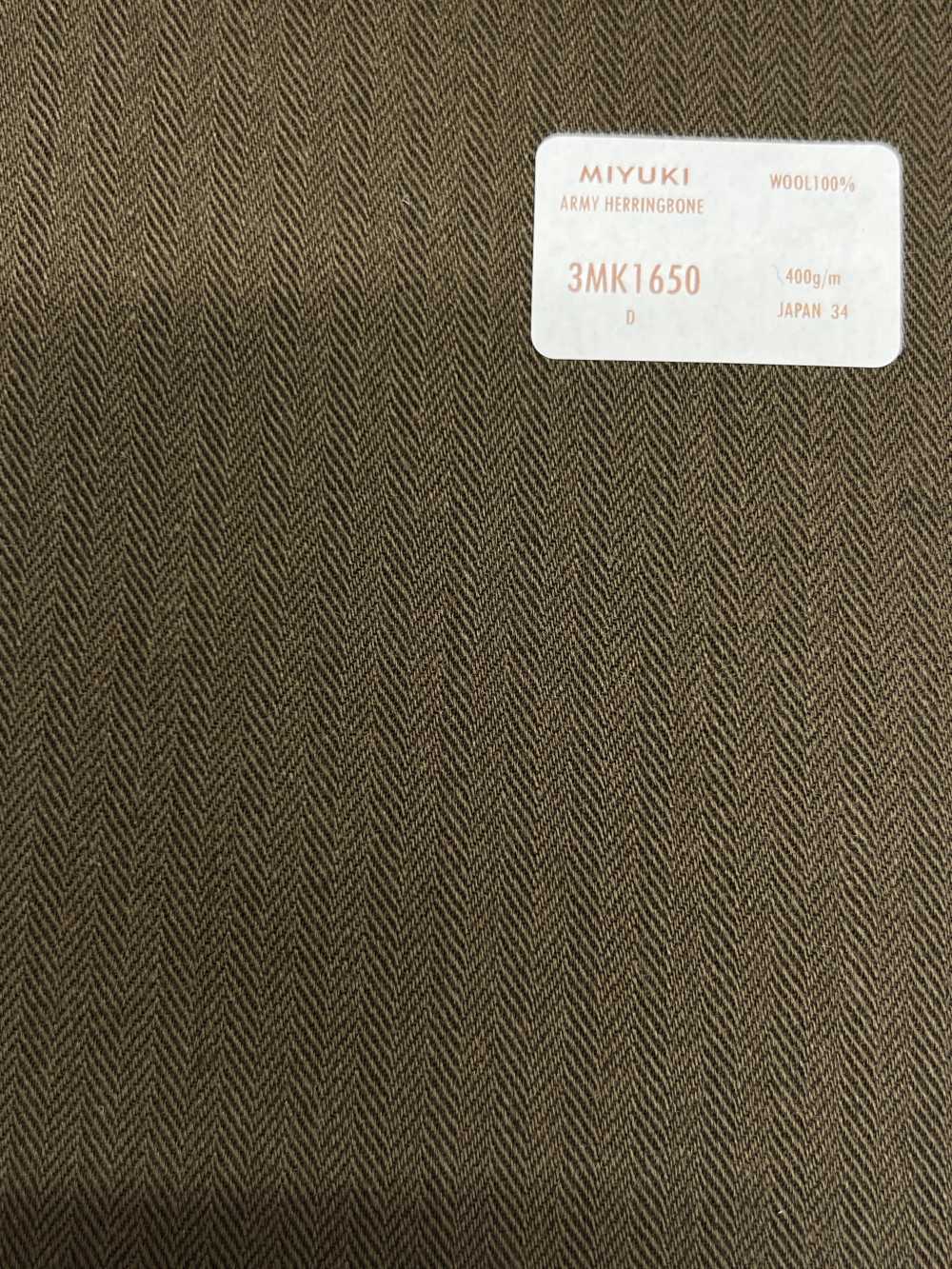 3MK1650 CREATIVE LINE ARMY FISCHGRÄTENBRAUN[Textil] Miyuki-Keori (Miyuki)