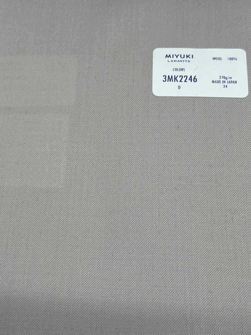 3MK2246 FARBEN 100 Einfädiger Wolltwill[Textil] Miyuki-Keori (Miyuki)