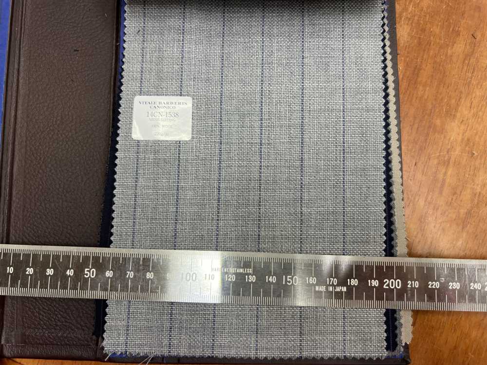 14CN1538 CANONICO MESH ANZUG Grau Streifen[Textil] CANONICO