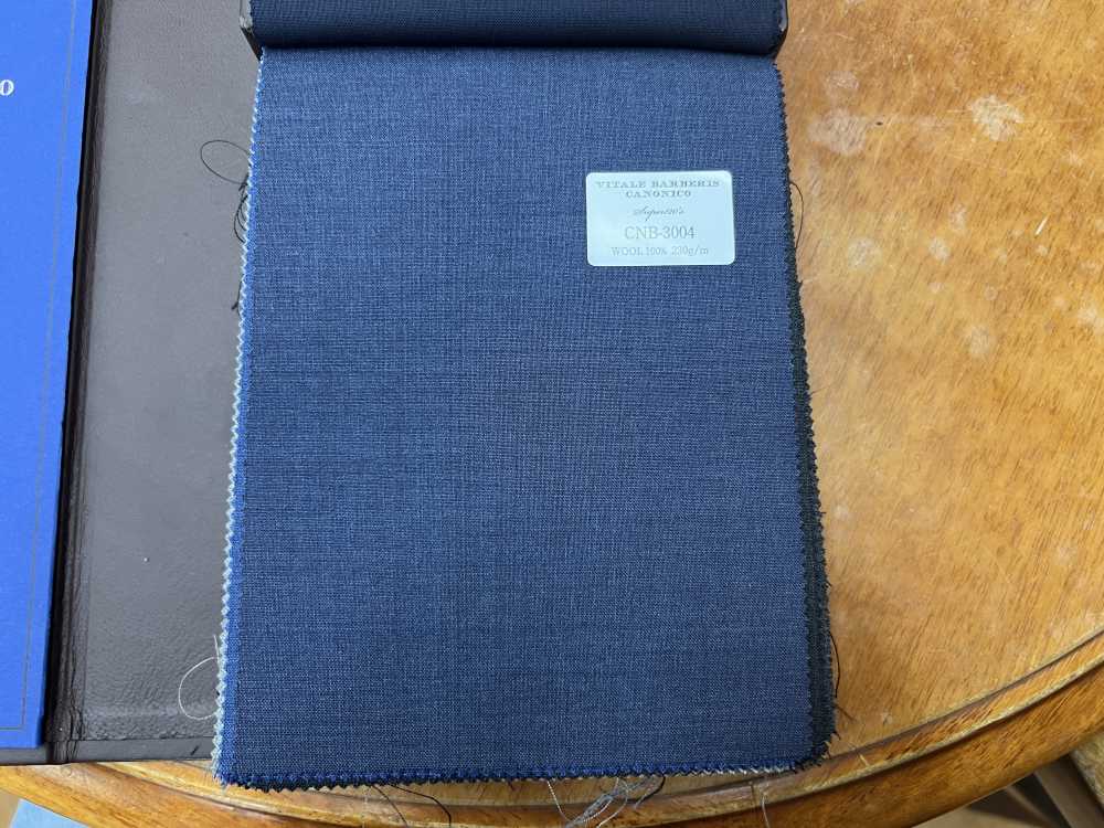 CNB3004 CANONICOs Standard-Super120-Faden, Blaugrau, Ohne Muster[Textil] CANONICO