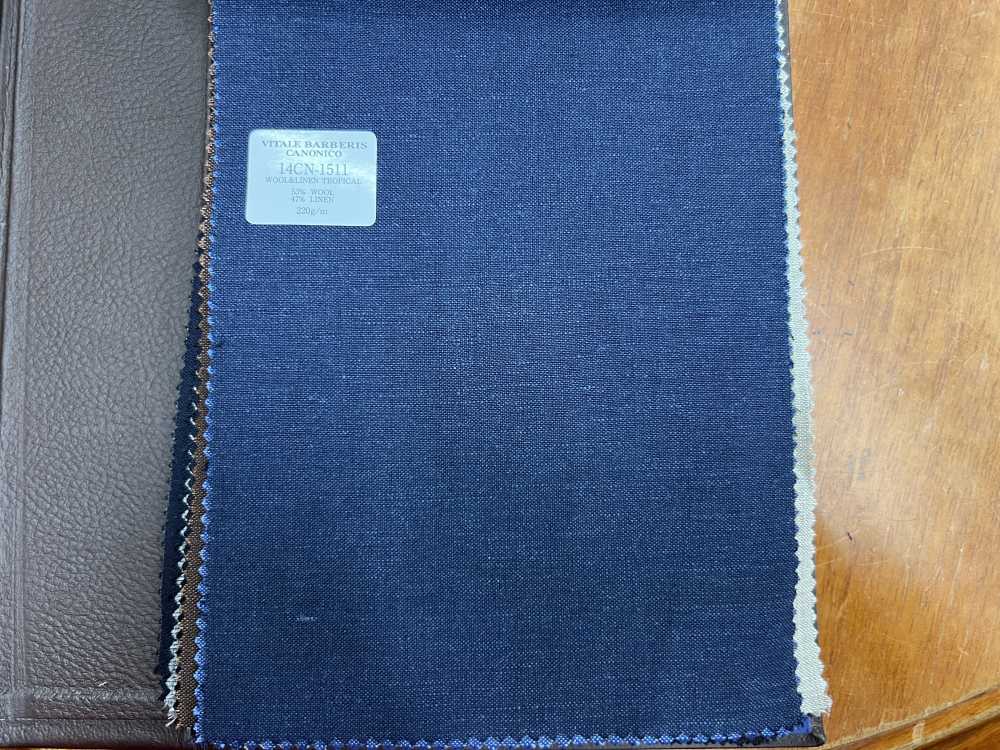14CN-1511 CANONICO 21 Mikron Wolle & Leinen Marineblau[Textil] CANONICO