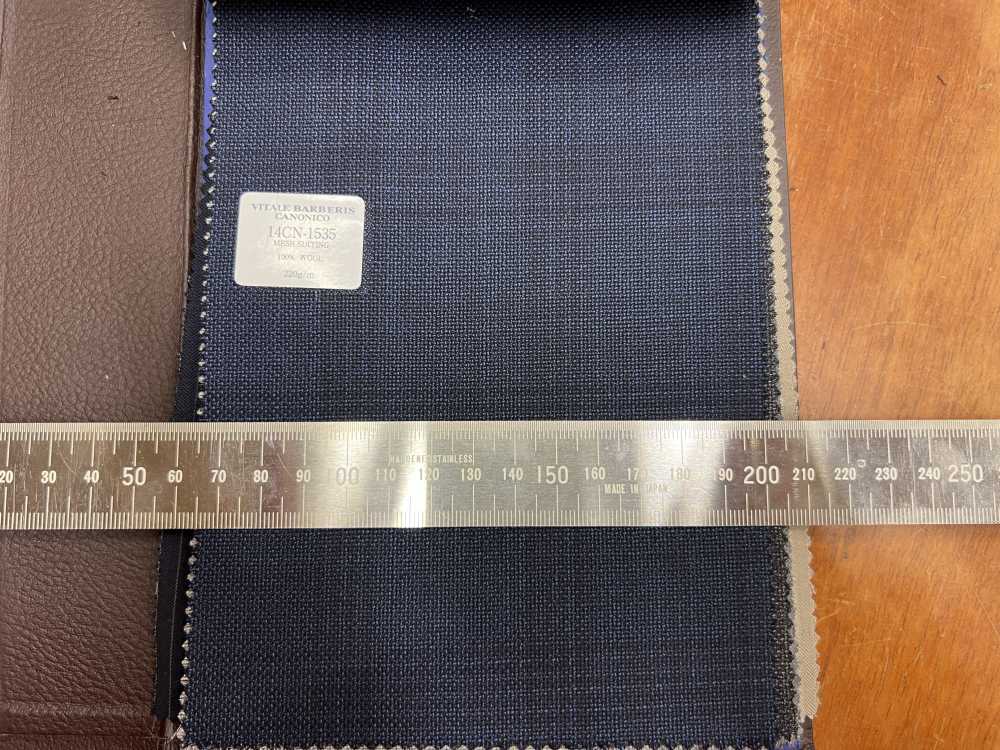 14CN-1535 CANONICO MESH ANZUG Navy Fensterkariert[Textil] CANONICO