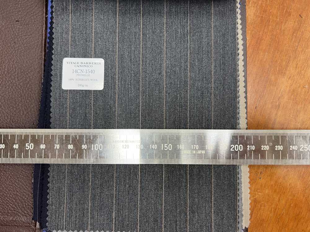 14CN-1540 CANONICO PRUNELLE DUNKELGRAU STREIFEN[Textil] CANONICO