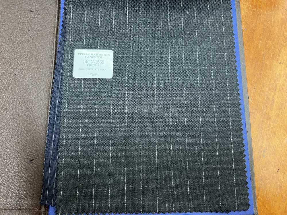 14CN-1550 CANONICO PRUNELLE DUNKELGRAU STREIFEN[Textil] CANONICO