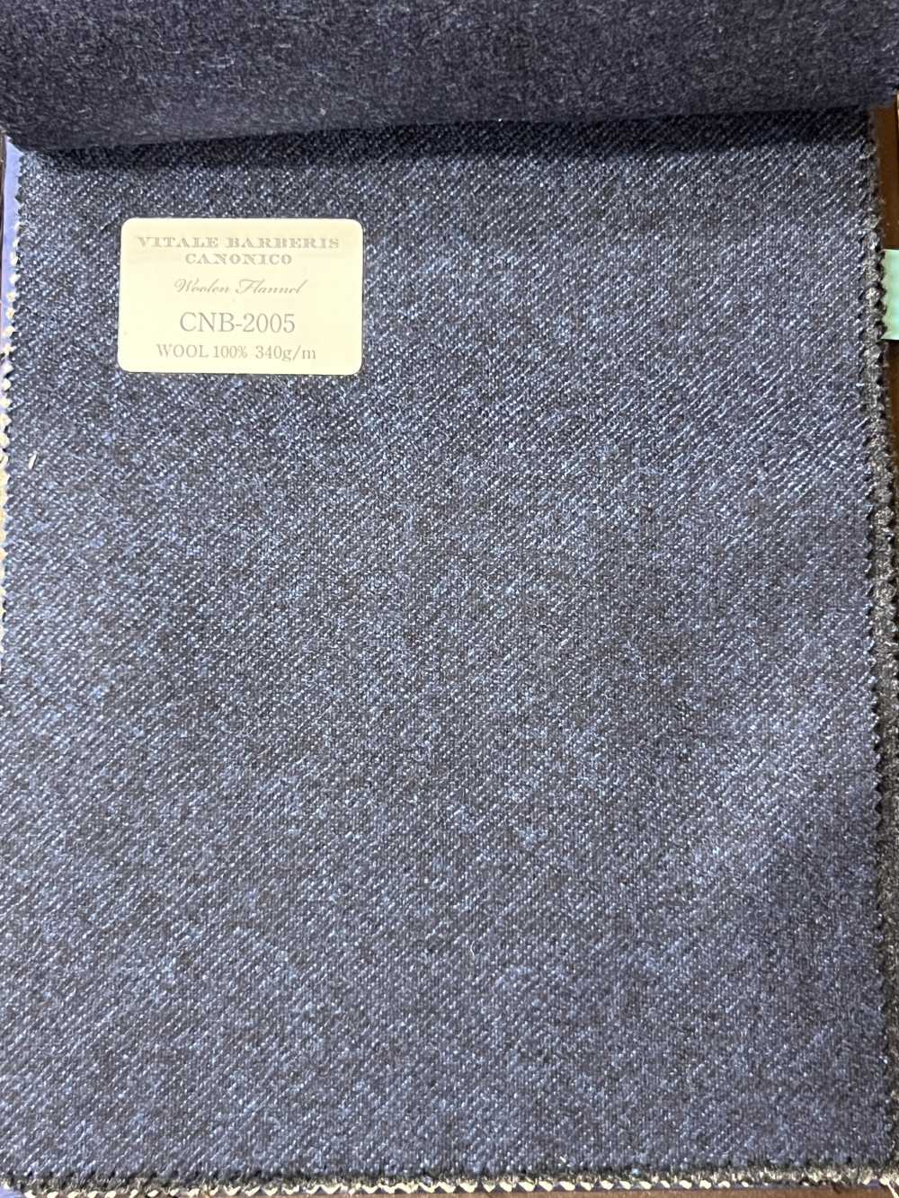 CNB2005 CANONICOs Standard-Wollflanell In Blau Ohne Muster[Textil] CANONICO