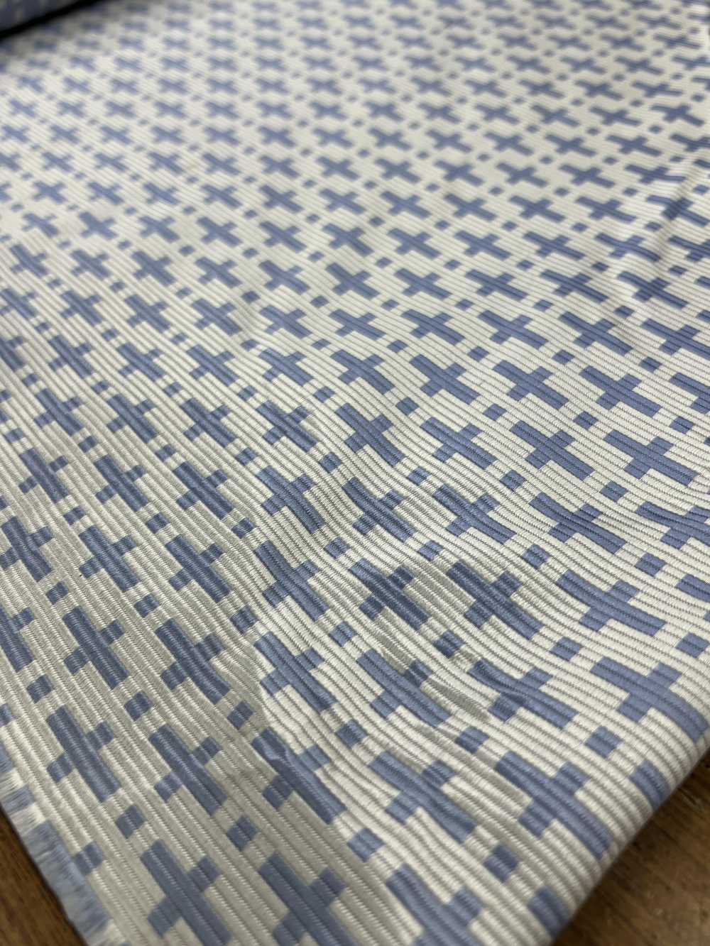 AI-12 Seidenjacquard Mit Geometrischem Muster, Off-White [Outlet][Textil] Yamamoto(EXCY)