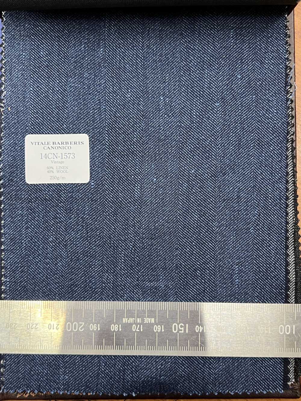 14CN1573 CANONICO LI/60 W/40 Blau Fischgrät[Textil] CANONICO