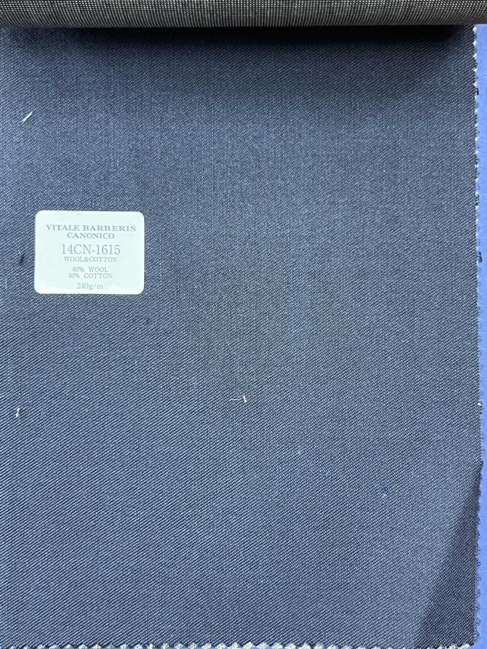 14CN1615 CANONICO WOOL&COTTON PRUNNELL Marineblau Ohne Muster[Textil] CANONICO