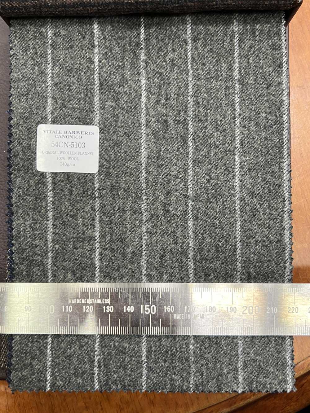 54CN5103 CANONICO ORIGINAL WOLLFLANELL Streifen Grau[Textil] CANONICO