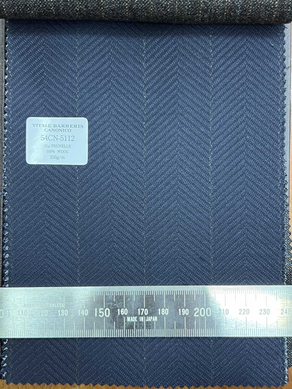 54CN5112 CANONICO 21μ PRUNELLE Marineblau Fischgrät[Textil] CANONICO