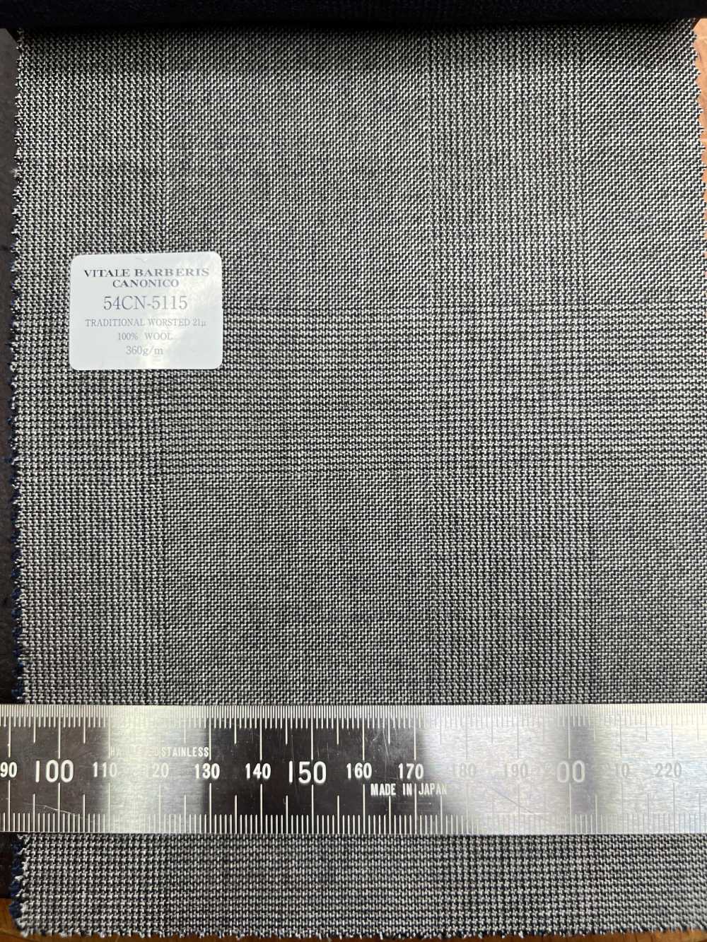 54CN5115 CANONICO TRADITIONAL WORSTED 21μ Glencheck Grau[Textil] CANONICO