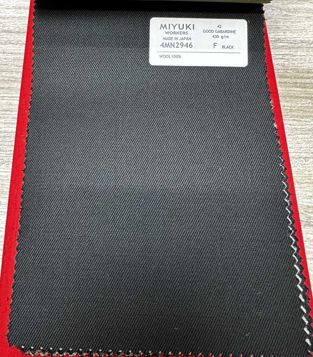 4MN2946 VARAIETES GUTE GABARDINE SCHWARZ[Textil] Miyuki-Keori (Miyuki)