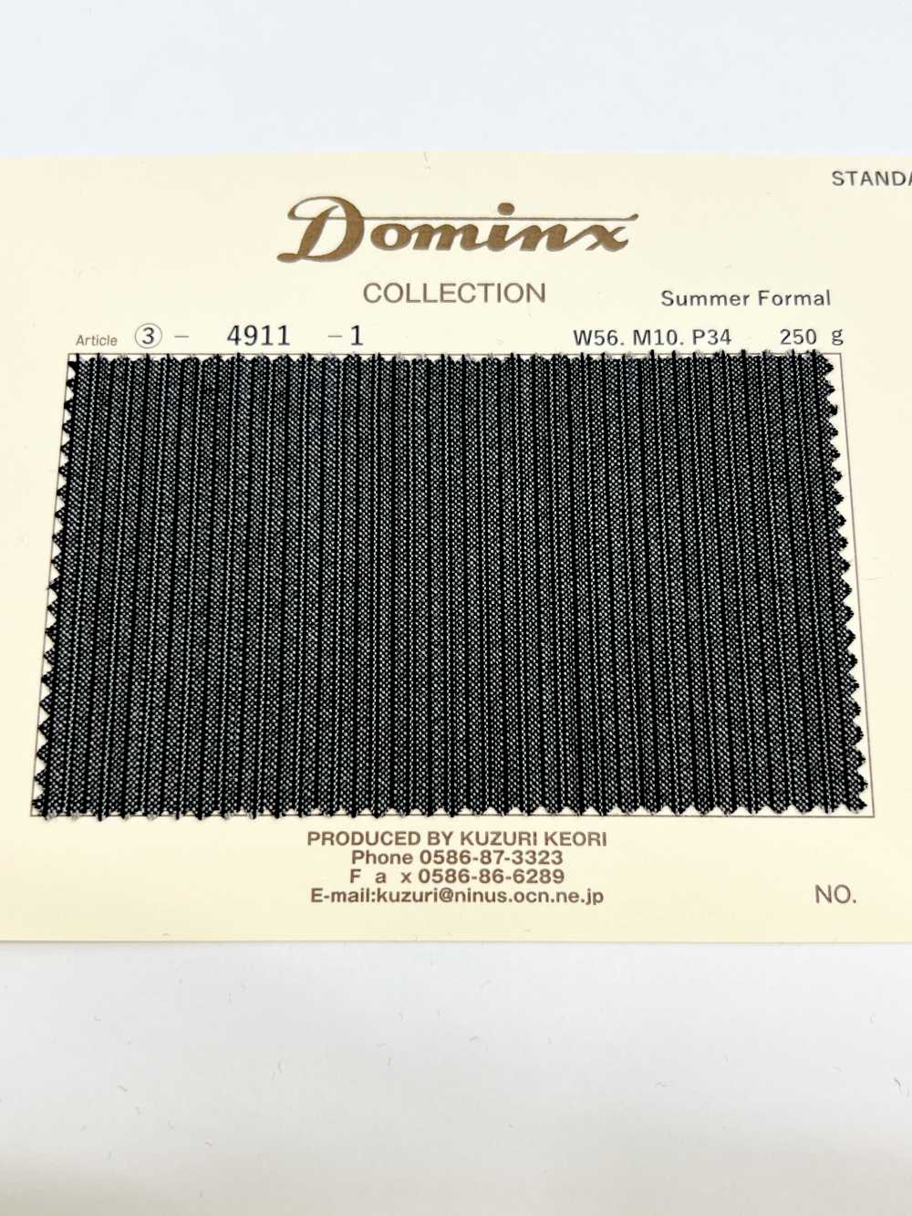 4911 Sommeranzug DOMINX Standard Collection Cord Grau[Textil] Katsuragi-Wolle (DOMINX)