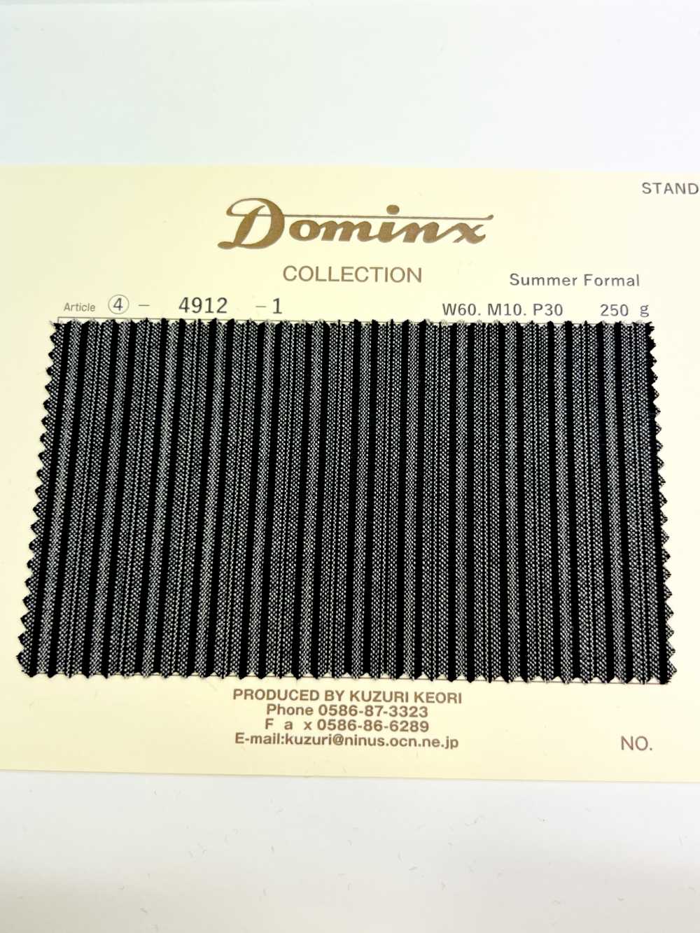 4912 Sommeranzug DOMINX Standard Collection Cord Dunkelgrau[Textil] Katsuragi-Wolle (DOMINX)