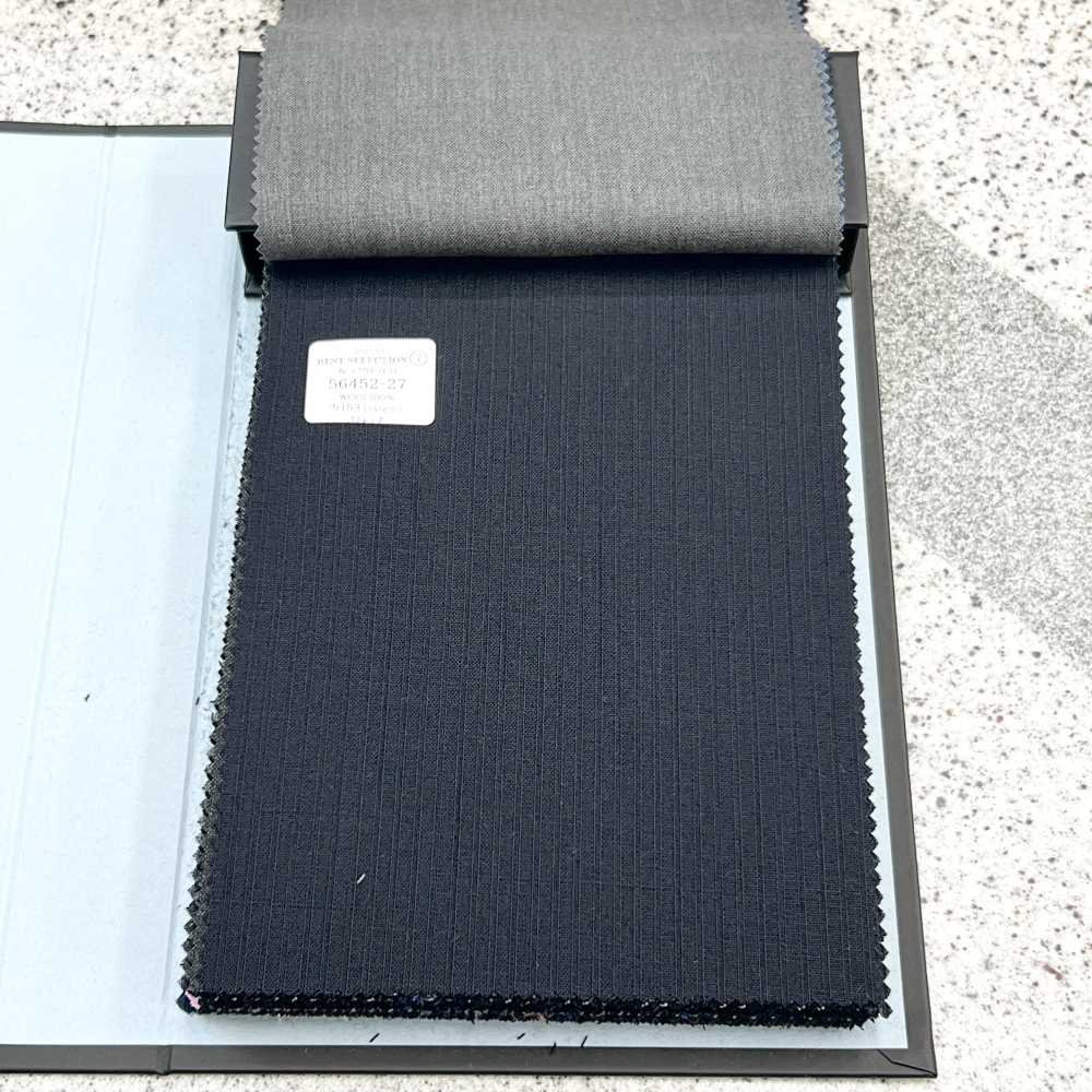 56452-27 25SS BEST SELECTION [N-STRETCH] N-Stretch Schwarzer Schattenstreifen[Textil] Kunishima Co., Ltd.