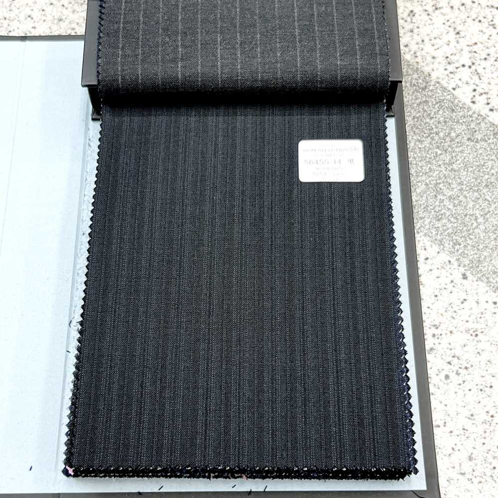 56455-14 25SS BEST SELECTION [N-STRETCH] N-Stretch Schwarze Abwechselnde Streifen[Textil] Kunishima Co., Ltd.